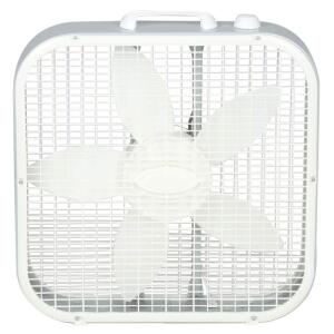 Lasko Save-Smart Energy Efficient 20 in. 3 Speed White Box Fan with Built-In Carry Handle (3733)
