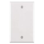 Leviton 1-Gang White Blank Plate Plastic Standard Wall Plate (1-Pack) - R52-88014-00W