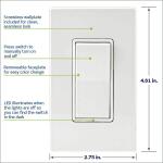 Leviton Decora Smart 2nd Gen 15 Amp Wi-Fi Smart Rocker Light Switch - White