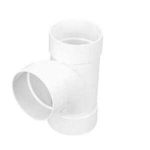 NDS PVC S&D Sanitary Tee, 4 in. Hub X Hub X Hub Fitting (4P09C)