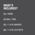 Oatey 1-1/4 in. White Plastic Sink Drain P- Trap (HDC9700B)