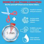 SIMPLE DRAIN 1.25 in. Rubber Threaded P-Trap Bathroom Single Sink Drain Kit (3EA-1V2-TC0)