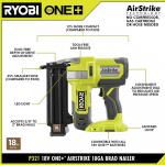 RYOBI (Tool Only)ONE+ 18V 18-Gauge Cordless AirStrike Brad Nailer (P321)