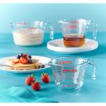 Pyrex 1118990 | 3PC Measuring Cup Set | 1 Cup, 2 Cup, 4 Cup Glass