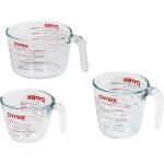 Pyrex 1118990 | 3PC Measuring Cup Set | 1 Cup, 2 Cup, 4 Cup Glass