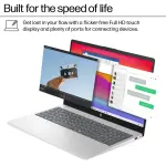 HP 15.6" FHD Touch Laptop - Intel Core i7, 16GB RAM, 512GB SSD - Silver