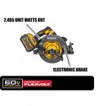 DEWALT FLEXVOLT 60V MAX Cordless Brushless 7-1/4 in. Circular Saw with Brake (Tool Only)