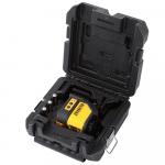 DEWALT 100 ft. Green Self-Leveling Cross Line Laser Level with (3) AA Batteries & Case