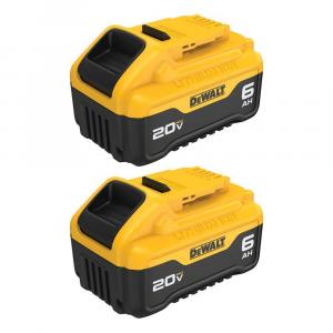 DEWALT 20V MAX Premium Lithium-Ion 6.0Ah Battery Pack (2 Pack)