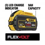 DEWALT FLEXVOLT 20V/60V MAX Lithium-Ion 9.0Ah Battery