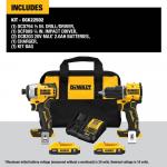 DEWALT ATOMIC 20-Volt MAX Lithium-Ion Cordless Combo Kit (2-Tool) with (2) 2.0Ah Batteries, Charger and Bag