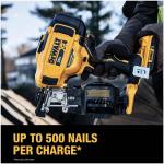 DEWALT 20V MAX Lithium-Ion 15-Degree Electric Cordless Roofing Nailer Kit with 2.0Ah Battery Charger and Bag