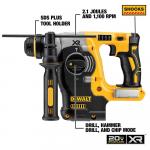 DEWALT 20V MAX XR Cordless Brushless 1 in. SDS Plus L-Shape Rotary Hammer (Tool Only)