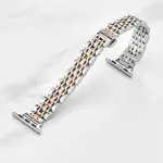 Insignia™ - Stainless Steel Link Band for Apple Watch 38mm, 40mm, 41mm, SE, and 42mm Series 10 - Silver & Rose Gold (NS-AWB41GSSLB)