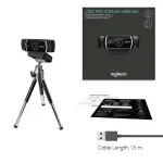 Logitech C922 Pro Stream 1080p Webcam – Black