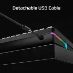 HyperX - Alloy Rise Full-size Wired Mechanical Linear Switch Gaming Keyboard - Black (7G7A3AA#ABA)