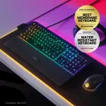 SteelSeries Apex 3 Wired Gaming Keyboard with 10-Zone RGB – Black