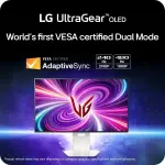 LG - UltraGear 32" OLED Dual Mode, 0.03ms NVIDIA G-SYNC Compatible, AMD Freesync Pro Gaming Monitor - White (32GS95UV-W.AUS)