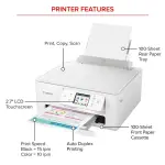 Canon - S7720 PIXMA T Wireless All-In-One Inkjet Printer - White (6256C002)