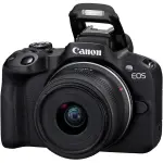 Canon EOS R50 4K Mirrorless Camera with RF-S 18-45mm Content Creator Kit – Black