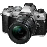 Olympus OM-5 Mirrorless Camera with 3.8x Digital Zoom Lens – Silver