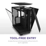 NZXT - H6 Flow RGB ATX Mid-Tower PC Case with Dual Chamber - Black