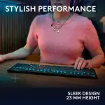 Logitech - G915 X LIGHTSPEED Full-size Wireless Mechanical GL Brown Tactile Switch Gaming Keyboard for PC/Mac - Black (920-012670)