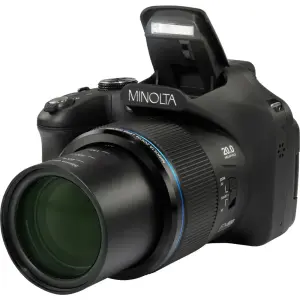 Minolta ProShot MN67Z 20MP Bridge Camera with 67x Zoom – Black