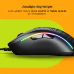 Glorious - Model D 2 Wired Optical RGB Gaming Mouse with 6 Programmable Buttons - Wired - Matte Black (GLO-MS-DV2-MB)