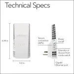 NETGEAR - AC1750 Dual-Band Wi-Fi Range Extender - White (EX6250-100NAS)