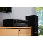 Denon - AVR-X1800H - 80W 7.2-Ch. Bluetooth Capable with HEOS 8K Ultra HD Built-In HDR Compatible A/V Home Theater Receiver - Black (AVRX1800H)