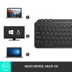 Logitech Wireless MX Keys Mini Keyboard & Lift Vertical Ergonomic Mouse Creative Kit (Black)