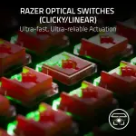 Razer - DeathStalker V2 Pro Full Size Wireless Optical Linear Switch Gaming Keyboard - Black (RZ03-04360200-R3U1)