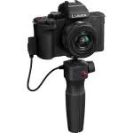 Panasonic LUMIX G100 4K Mirrorless Vlogging Kit (12-32mm, Tripod Grip) – Black