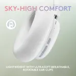 Logitech - G735 Aurora Collection Wireless Gaming Headset for PC, Mobile - White Mist (981-001082)