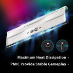 Silicon Power 32GB Zenith RGB 6000 MHz DDR5 Desktop Memory Kit (2 x 16GB, White)