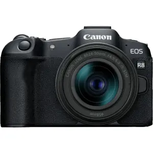 Canon EOS R8 4K Mirrorless Camera with RF24-50mm Lens – Black