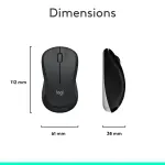 Logitech MK540 Full-Size Wireless Keyboard & Mouse for PC – Black