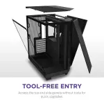 NZXT - H6 Flow ATX Mid-Tower PC Case - Black (CC-H61FB-0)