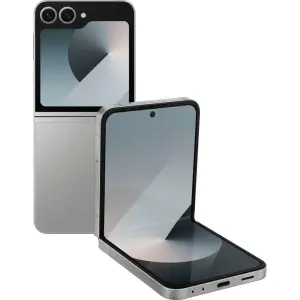 Samsung - Galaxy Z Flip6 256GB (Unlocked) - Silver Shadow (SM-F741UZSAXAA)