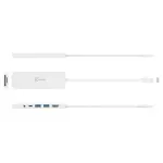 j5create USB-C Multi-Port Hub with Power Delivery – White