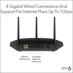 NETGEAR Nighthawk AX3000 Wi-Fi 6 Router - Black