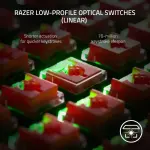 Razer - DeathStalker V2 Pro TKL Wireless Optical Linear Switch Gaming Keyboard - White (RZ03-04373500-R3M1)