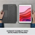 Logitech - Combo Touch Keyboard Folio for Apple iPad 10.2" - Graphite (920-009608)