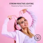 Razer - Kraken Kitty Edition V2 Pro Wired Gaming Headset - Quartz Pink (RZ04-04510200-R3U1)