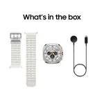 Samsung - Galaxy Watch Ultra Titanium Smartwatch 47mm LTE - Titanium White (SM-L705UZWAXAA)