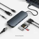 HyperDrive Next 10-Port USB-C Hub – Midnight Blue