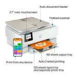 HP ENVY Inspire 7955e Wireless All-in-One Photo Printer – White & Sandstone