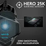 Logitech G502 HERO Wired Optical Gaming Mouse with RGB – Black