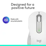 Logitech Signature M650 Wireless Mouse – Silent Clicks, Off-White